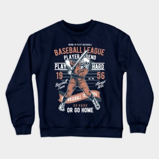 Born to Play Baseball Crewneck Sweatshirt